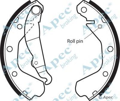 APEC BRAKING shu358 -  Комплект тормозных колодок